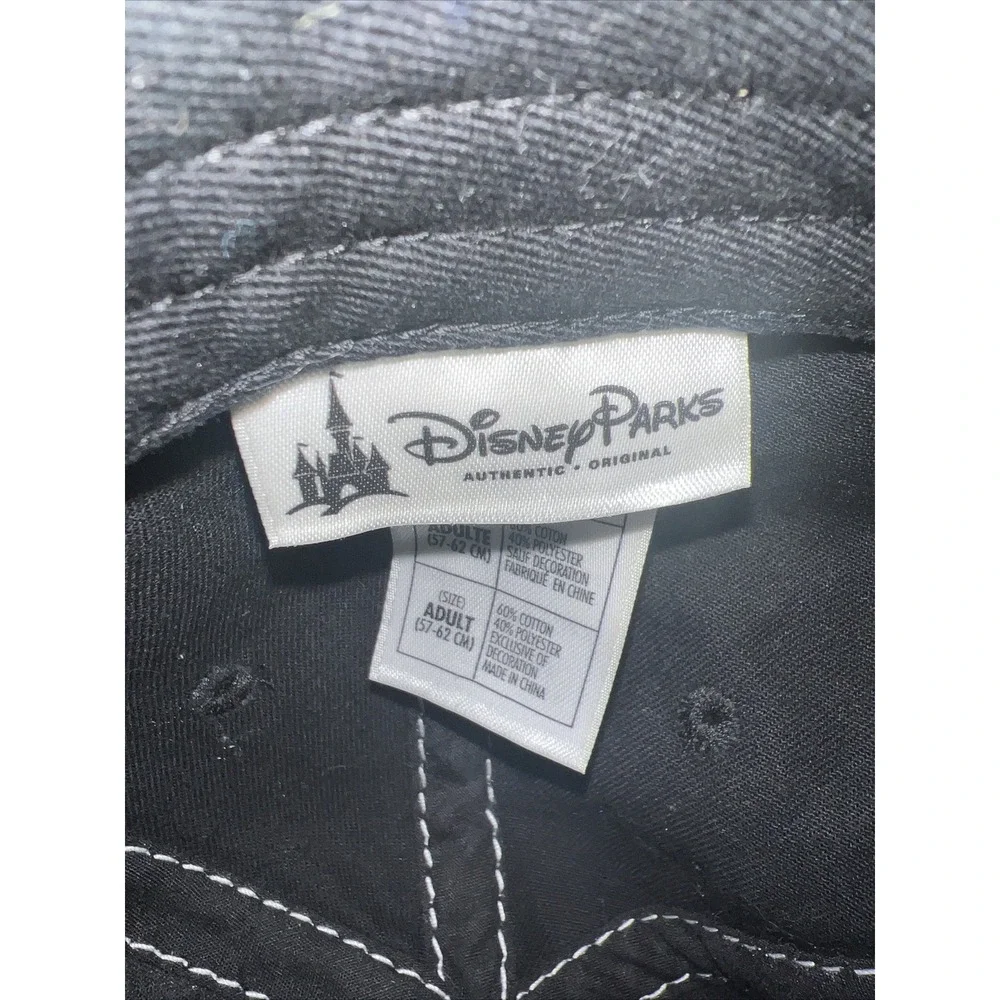 Disney Parks Epcot Center Black Spaceship Earth Adjustable Cap Hat *Rare